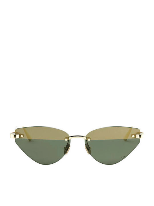 Dior Unisex Sunglasses with Gold Metal Frame and Gold Mirror Lens CDIORB5U-B0C9-57