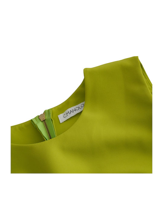 Καλοκαιρινό Maxi Φόρεμα για Γάμο / Βάπτιση Lime