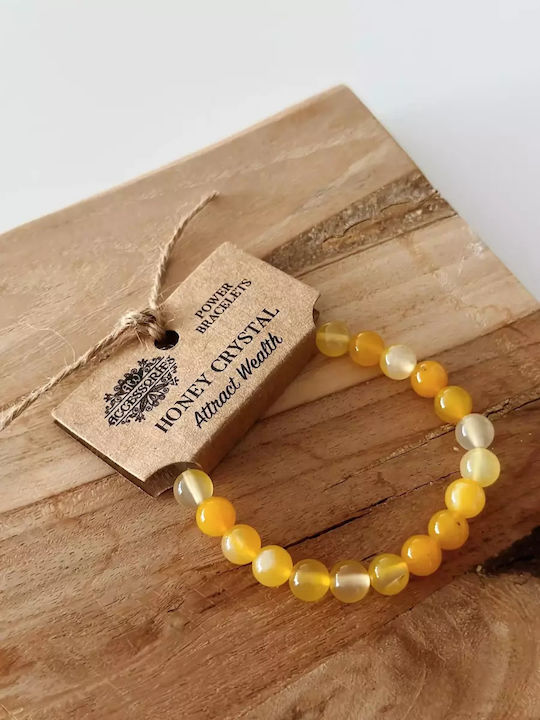 Βραχιόλι Λίθους Honey Crystal Attract Wealth Bracelet 8mm