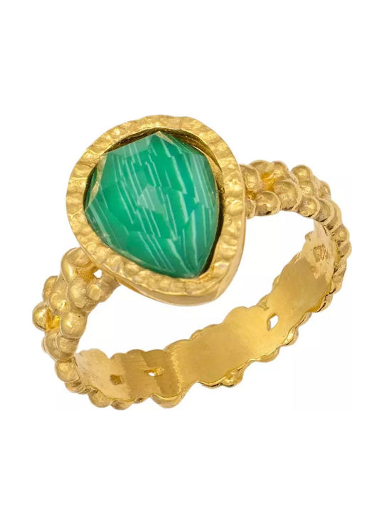 Women's Gold Plated Silver Ring