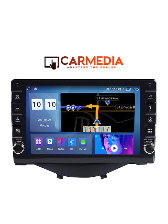 Carmedia Автомобилна Аудио Система (Блутут/USB/WiFi/GPS/Apple-Carplay/Android-Auto) с Тъчскрийн 9"