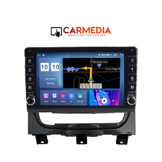 Carmedia Auto-Audiosystem für Fiat Straße 2012-2020 (Bluetooth/USB/WiFi/GPS/Apple-Carplay/Android-Auto) mit Touchscreen 9"
