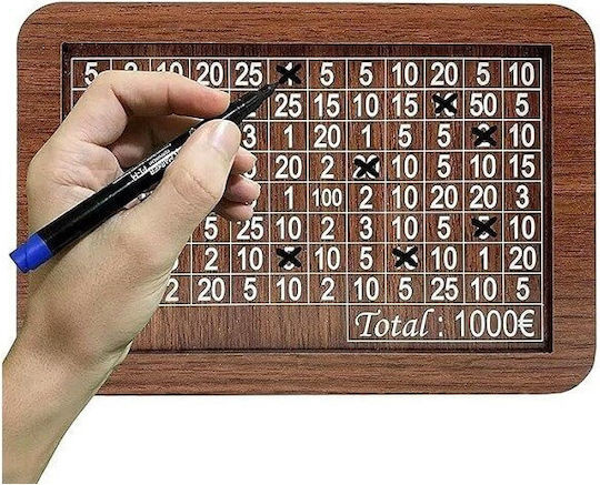 Ξύλινος Diy Κουμπαράς Στόχο Αποταμίευσης Έως 1000 Ευρώ Καφέ Ξύλινος Diy Κουμπαράς Στόχο Αποταμίευσης Έως 1000 Ευρώ Καφέ