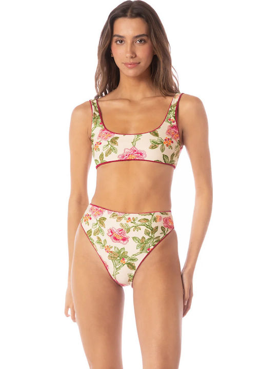 Set Bikini Μπουστάκι Ψηλόμεσο Μωβ