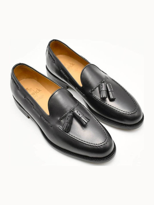 Δερμάτινα Ανδρικά Loafers σε Μαύρο Χρώμα