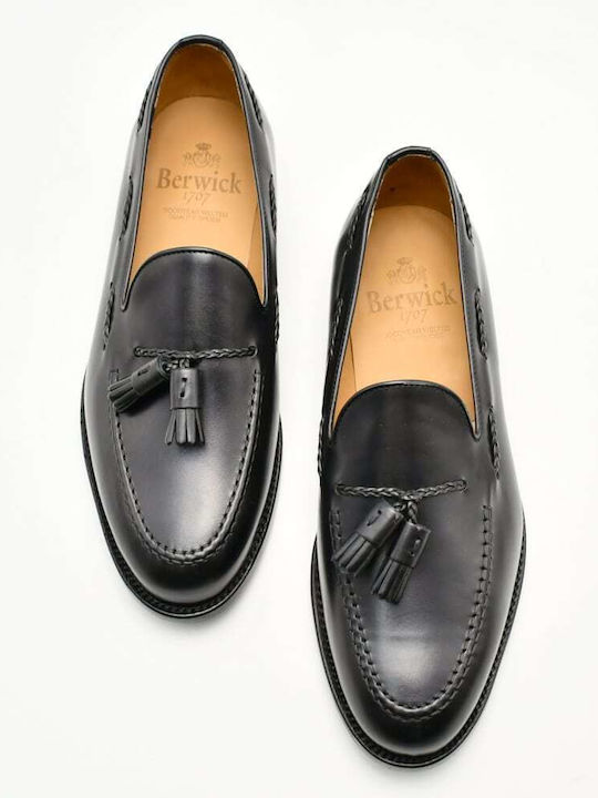 Δερμάτινα Ανδρικά Loafers σε Μαύρο Χρώμα