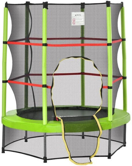 Trampoline Balance Safety Net Diameter 140cm Height 162cm Maximum Weight Up to 50kg Green