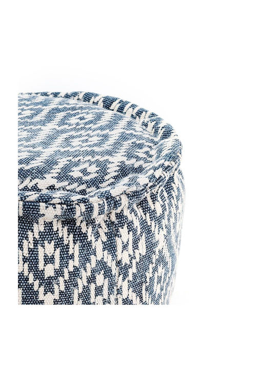 Bean Bag Stool Waterproof Cotton Blue 50x50x30cm