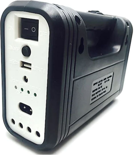 Foxmag24 Solar Batterieladegerät Kit Lampe Taschenlampe Usb 3 Birnen 6v 4ah