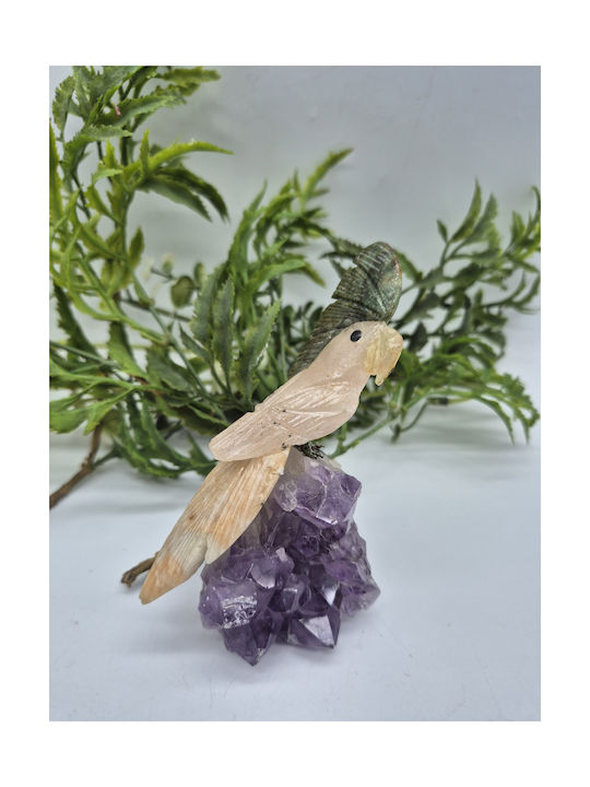 Carved Parrot Semi-Precious Stones Decorative Natural Stones