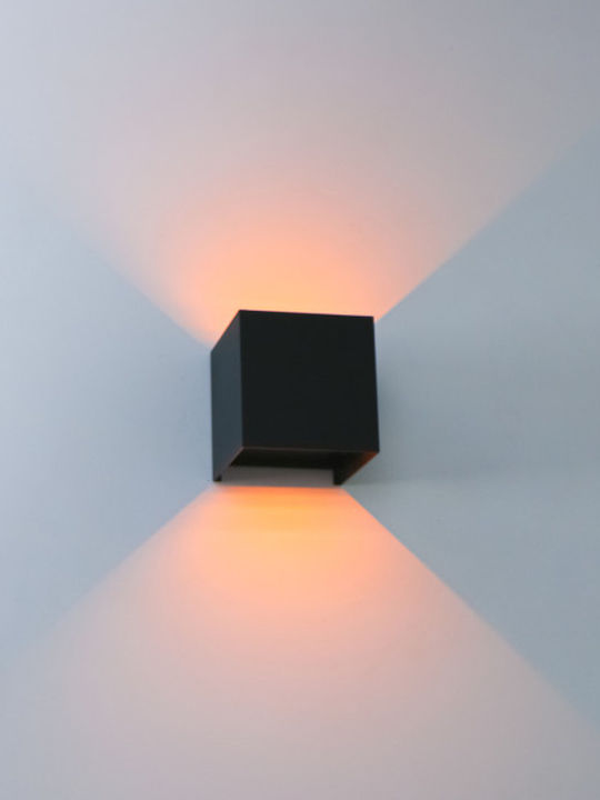 123led Wall-Mounted Outdoor Light LED IP54 5.5W with Warm White Light Double Beam
