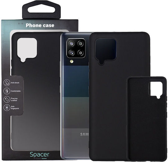 Husă Telefon Spacer Samsung Galaxy A42 Grosime 2 Mm Material Silicon Flexibil + Interior Microfibră Negru "sppc-sm-gx-a42-slk"
