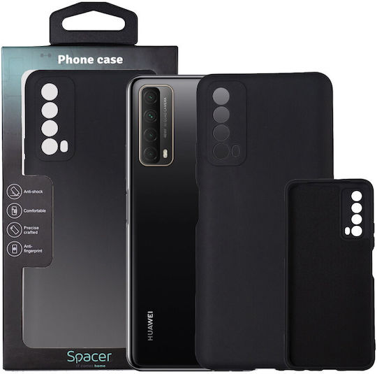 Husă Telefon Spacer Huawei P Smart Back Cover Tip Silicon Flexibil Material + Interior Microfibră Negru "sppc-hu-p-s-slk"