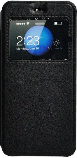 Spacer Book Type Magnetic S-view Case Huawei P10 Black