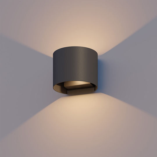 123led Wall Mounted Solar Light 5.5W 450lm with Warm White Light 2700K IP54