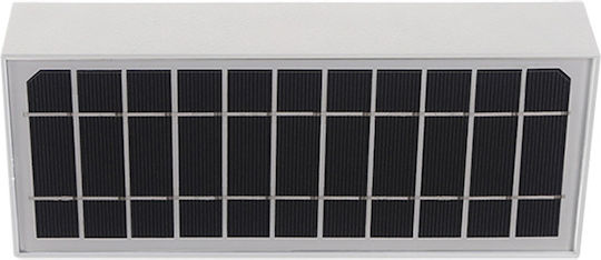 123led Wall Mounted Solar Light 6W 900lm Warm White 3000K with Motion Sensor and Photocell IP65