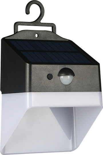 123led Wall Mounted Solar Light 2W 220lm Warm White 3000K with Motion Sensor and Photocell IP65