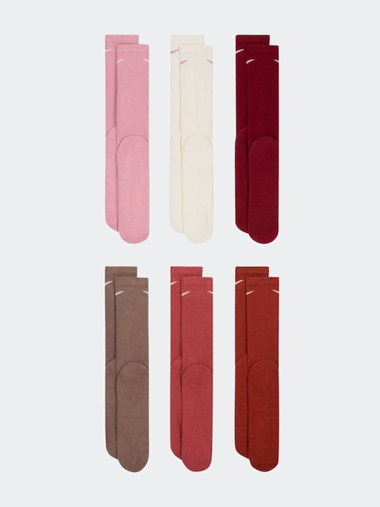 Nike Everyday Plus Cushioned Șosete pentru Alergare Roz 1 pereche