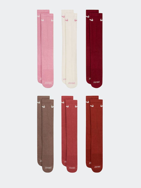 Nike Everyday Plus Cushioned Șosete pentru Alergare Roz 1 pereche
