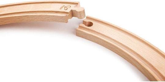Hape Long Curved Railroad Tracks made of Wood for 3+ years+ Years