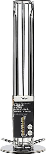 Cook Concept Metal Capsule Stand for 40 Nespresso Pods 11.2x11.2x37cm KA18821