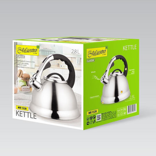 Maestro Βραστήρας Ανοξείδωτος Ασημί 2800ml