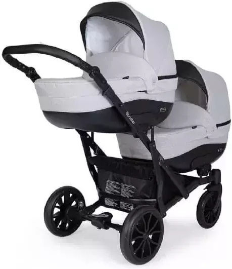 Kunert Booster Adjustable Double Stroller Suitable for Newborn Beige 19.2kg