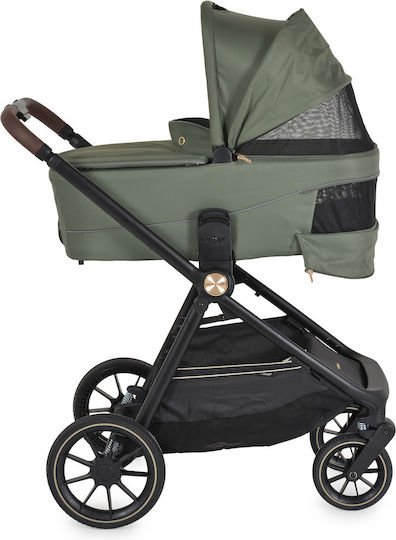 Cangaroo Celebrity Adjustable 2 in 1 Baby Stroller Suitable for Newborn Deep Green 18.8kg