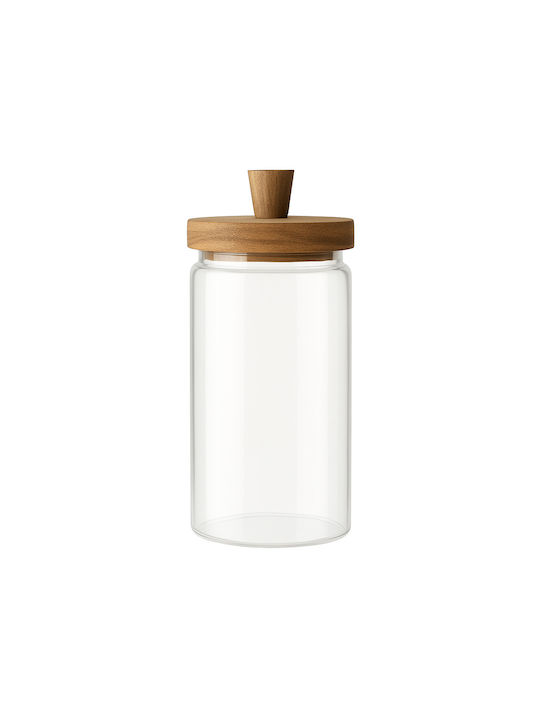 Galifas General Use Glass Jar with Airtight Lid Transparent 9x22cm 1 Piece