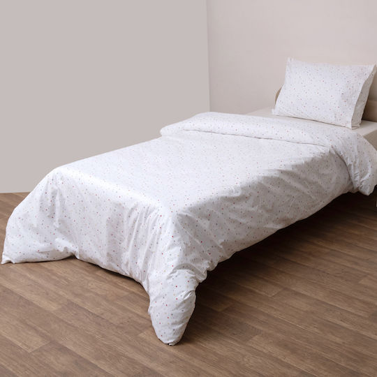 Viopros Baby Cradle Sheets Cotton Rea White Set 80x100cm 2 Pieces