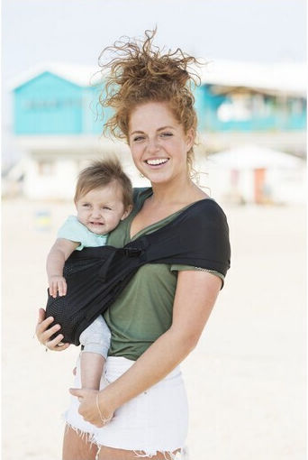 Mini Monkey Wrap Carrier Mini Sling Grey with Maximum Weight 15kg