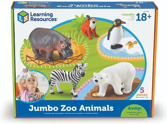 Set 5 Zoo Learning Resources Animal Figures 18 Months+