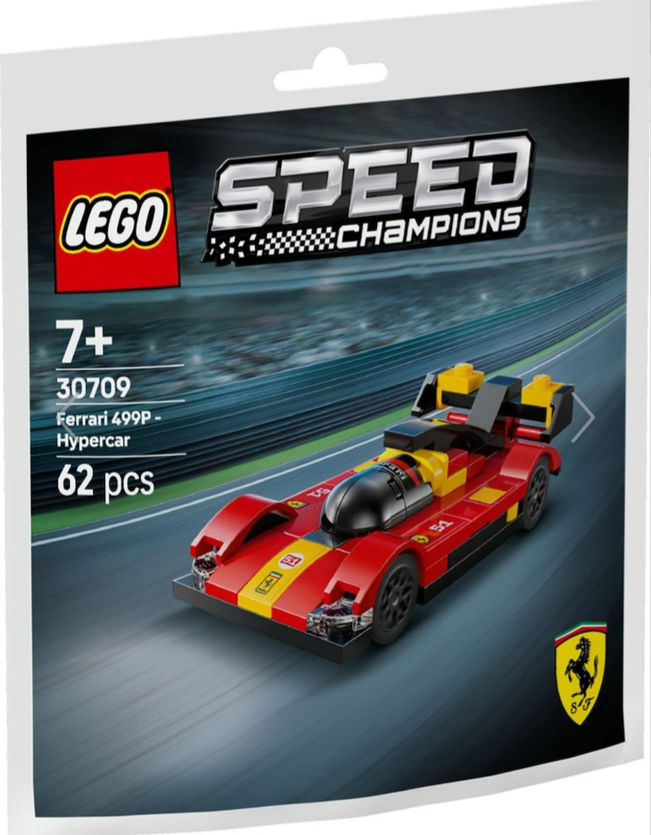 LEGO Speed Champions Ferrari Pentru 7+ Ani 62 Bucăți 30709