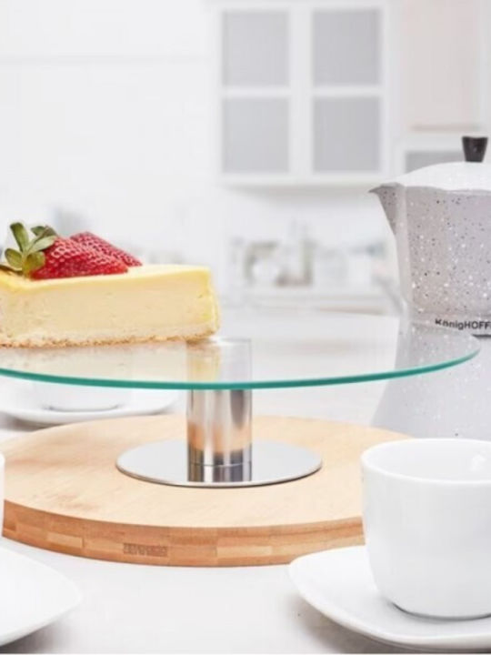 Secret de Gourmet Cake Stand Transparent 30x30cm