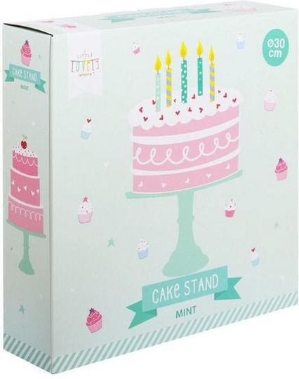 A Little Lovely Company Тортена постава Пластмаса с Крака Mint 29.7x29.7x20.2бр