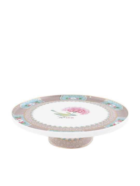 PiP Studio Blushing Birds Тортена постава от Порцелан с Капак и Крака Многоцветен 21x21бр