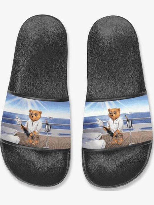 Slapi Bărbați Slides Negri