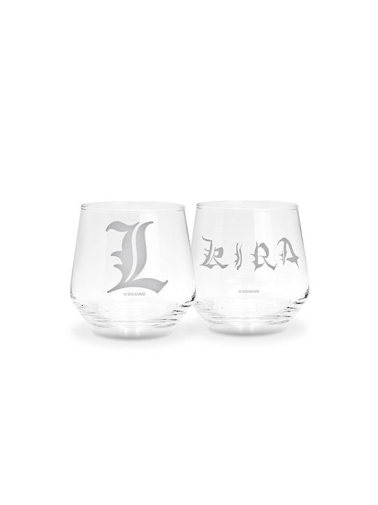 Abysse Set of Glasses Water made of Glass 2pcs