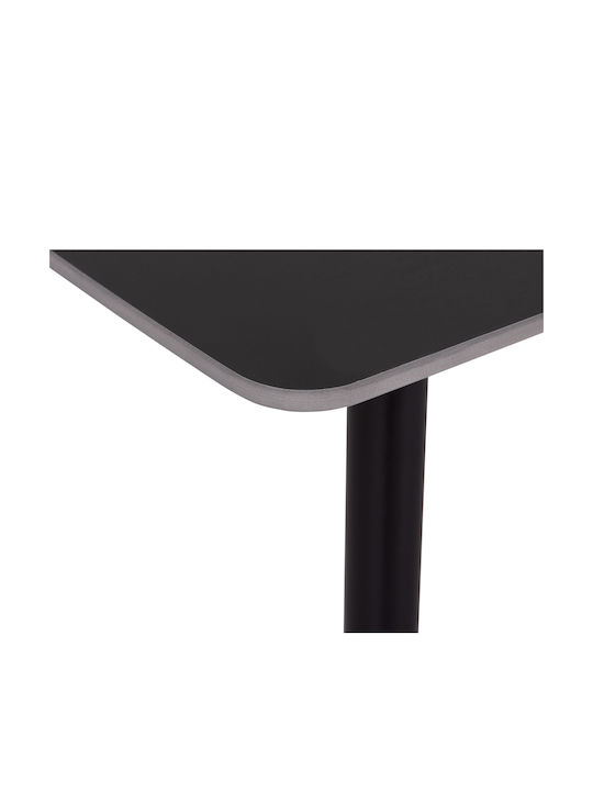 Raven Table Dining Room with Ceramic Surface Anthracite Marble-black 140x80x74cm