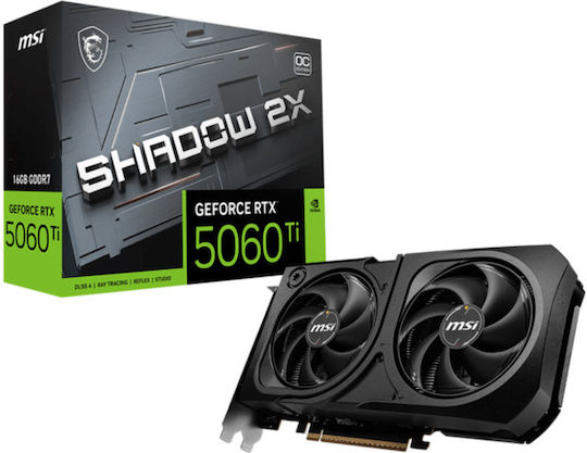 GeForce RTX 5060 Ti 16GB GDDR7 ШАДОУ 2X OC ПЛЮС Видеокарта