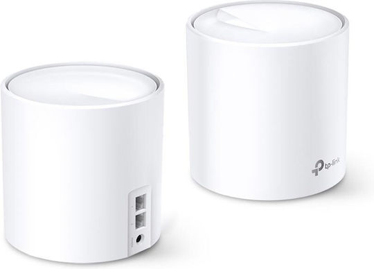 TP-LINK Deco X60 v3.20 WiFi Mesh Network Access Point Wi‑Fi 6 Dual Band (2.4 & 5GHz) in Double Kit