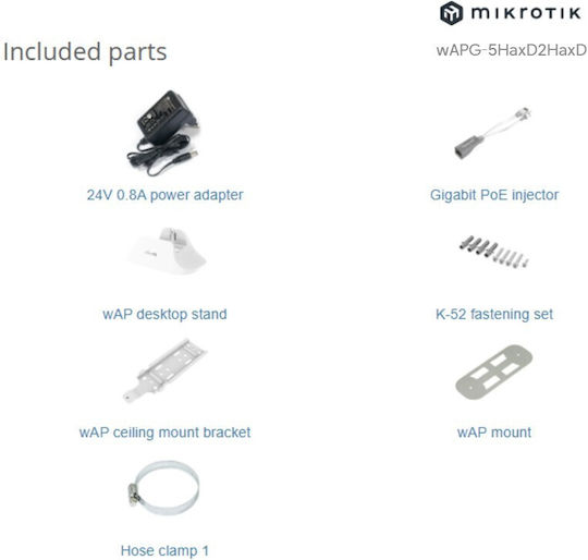 MikroTik WAP Ax v1 Access Point Wi‑Fi 4 Dual Band (2.4 & 5GHz)