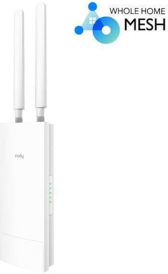Cudy AP1300 WiFi Мрежа на Мрежови Точки Точка за Достъп Wi-Fi 5 Двулентов (2.4 и 5GHz) за Външна Монтаж