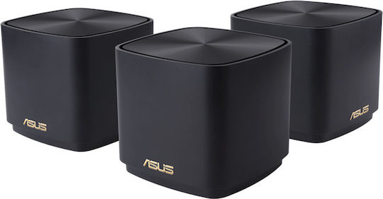 Asus ZenWiFi XD4 Plus WiFi Mesh Network Access Point Wi‑Fi 6 Dual Band (2.4 & 5GHz) in Double Kit Black