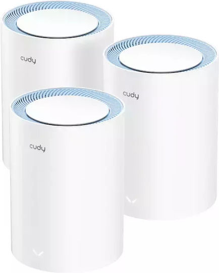 Cudy M1200 Access Point with Mesh Wi‑Fi 5 Dual Band (2.4 & 5GHz) Triple Kit