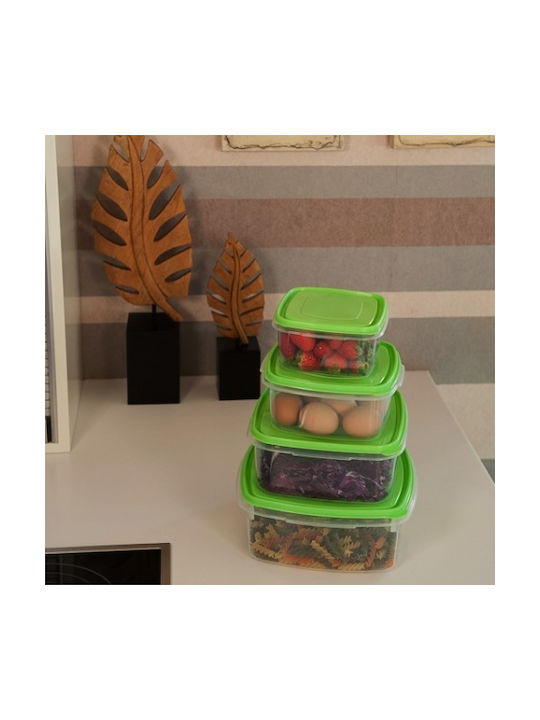 Viomes Lunchbox Kunststoff Rosa Geeignet für die Mikrowelle 3200ml 1Stück