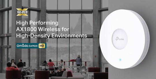 TP-LINK EAP620HD v1 WiFi Mesh Network Access Point Wi‑Fi 6 Dual Band (2.4 & 5GHz)
