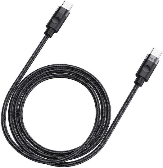 Orico USB 2.0 Cable USB-C male - USB-C 60W Black 1m