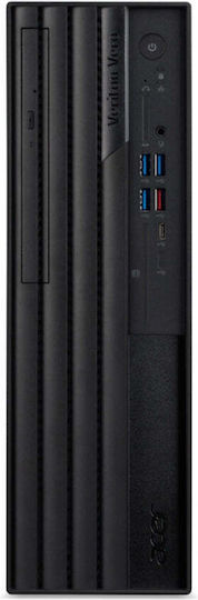 Acer Veriton VX4720GT Настолен Компютър (i5-14400/16GB DDR5/512GB SSD/Без Операционна Система)