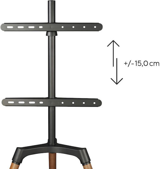 HAMA 00220873 Стойка за телевизор Подов до 65" и 35кг Черен
